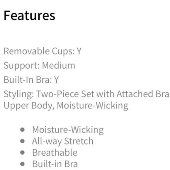 Fabletics Plus Sz 1X Sandy Performance 2-in-1 White Tank Top Twice the Support - Picture 8 of 8